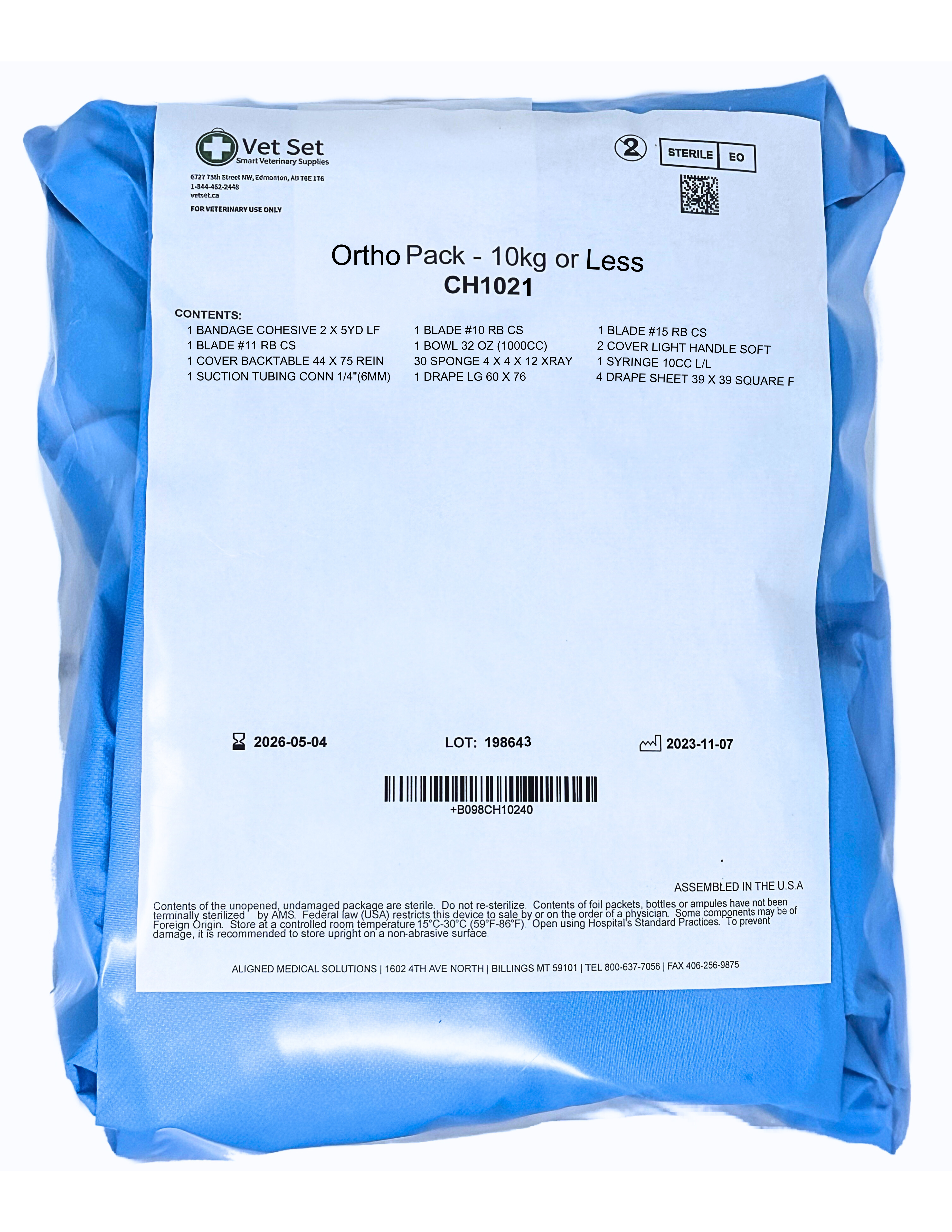Ortho Pack - 10kg or Less