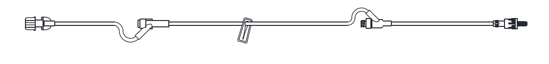 Standard Bore Tubing IV Extension Set, 6" Length, 1.5 mL Priming Volume, Female Luer Lock, 1 Pre-Pierced Y Site, 1 AMSafe Needle-Free Y Site, 1 Slide Clamp, Rotating Male Luer Lock, PE Poly Pouch, 50/cs