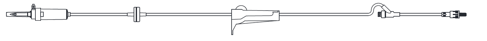 Piggyback IV Admin Set, Back Check Valve, 10 Drops per mL, 100" Length, 19.3 mL Priming Volume, Vented/Non-Vented, Needle-Free Y Site, 50/cs