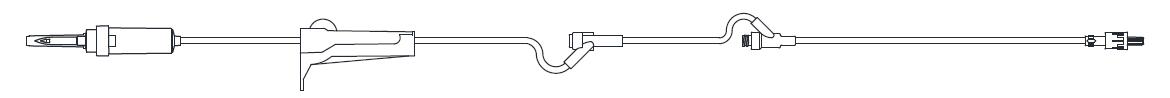 Adult Basic IV Set, 83" Length, 15 Drops/mL, 17 mL Priming Volume, Non-Vented, Roller Clamp, 1 Pre-Pierced Y Site,1 AMSafe® Needle-Free Y Site, Rotating Male Luer Lock, PE Poly Pouch, 50/cs