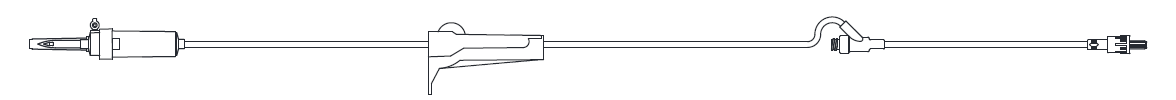 IV Admin Set, 15 Drops Per mL, 83" Length, 17mL Priming Volume, Vented/Non-Vented Basic Set, Roller Clamp, (1) AMSafe® Needle-Free Y Site 6" From Distal End, Rotating Male Luer Lock, PE Poly Pouch, 50/cs