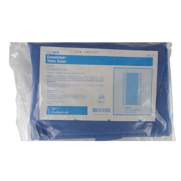 Cardinal Tiburon Surgical Drapes Converter, Standard Back Table Cover, Sterile, 44 x 75" - 22/box