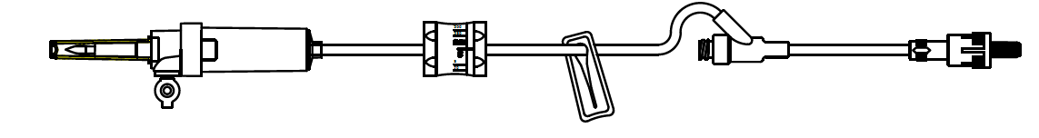 IV Admin Set, 10 Drops Per mL, One FLOWSafe™ Flow Controller, 100", One AMSafe® Needleless Injection Site, 50/cs