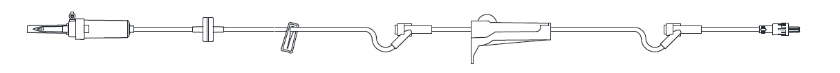 Adult Primary Piggyback IV Set, 15 Drops Per mL, 110" Length, 22 mL Priming Volume, Vented/Non-Vented, Back Check Valve, 1 Slide Clamp, 2 Pre-Pierced Y Sites, Roller Clamp, Rotating Male Luer Lock, Poly Pouch, 50/cs