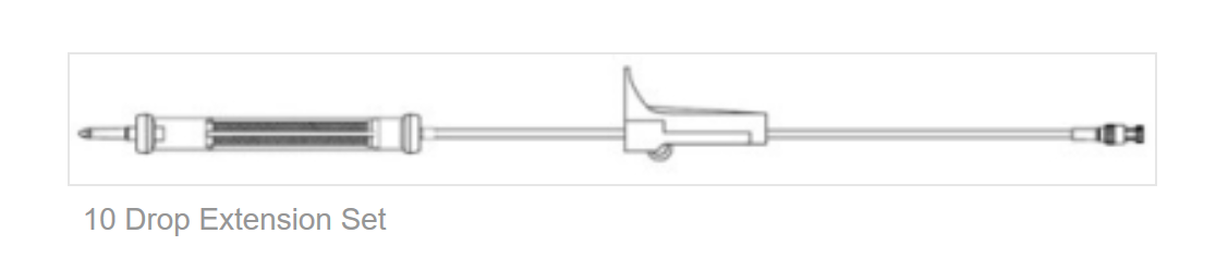 BBraun Gravity, Y-Type, Three Roller Clamps, Drip Chamber, 170 Micron Blood Filter, SPIN-LOCK Connector, with No Injection site, 50/bx