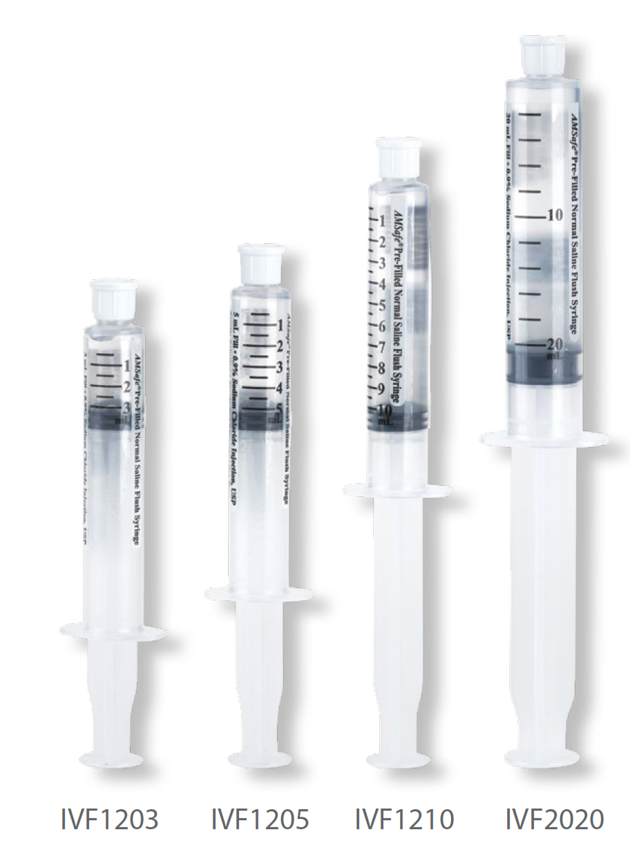Pre-Filled Flush Syringe, Standard Dust Cover, 3ml 0.9% Sodium Chloride Fill in 12ml Syringe, 180/cs