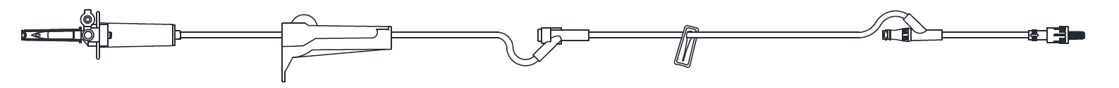 IV Admin Set, Vented/ Non-Vented, Pre-Pierced Y-Site, MicroClave® Clear Needle-Free Y-Site,  Rotating Male Luer Lock, 10 Drops Per mL, 84" Length, 10.5 mL Priming Volume, 50/cs