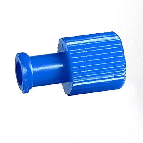 Dual Function Blue Cap with Male and Female End, 100/bx
