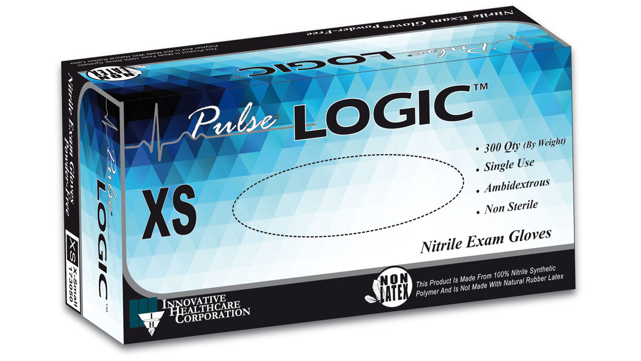 Pulse LOGIC Nitrile Exam Gloves - 300/Box