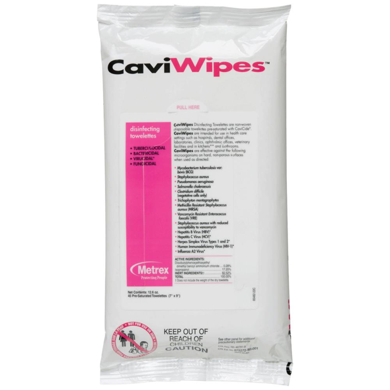 CaviWipes - Package - 3 Minute Effective Kill Time