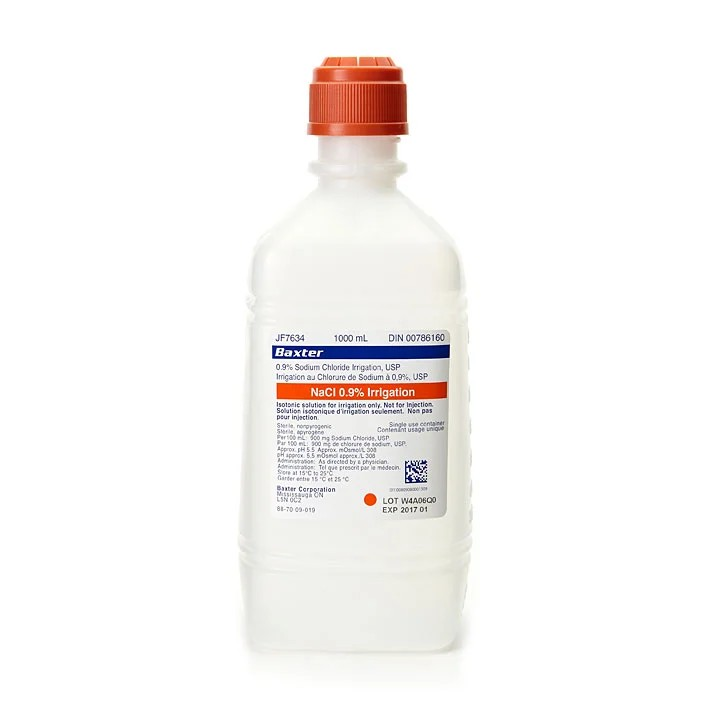 Baxter 0.9% Sodium Chloride Irrigation (Saline)