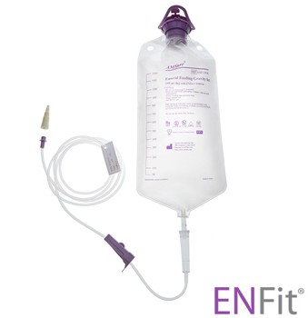 Gravity Feeding Bag Set with ENFit™ Connector AMSure® 1200 mL