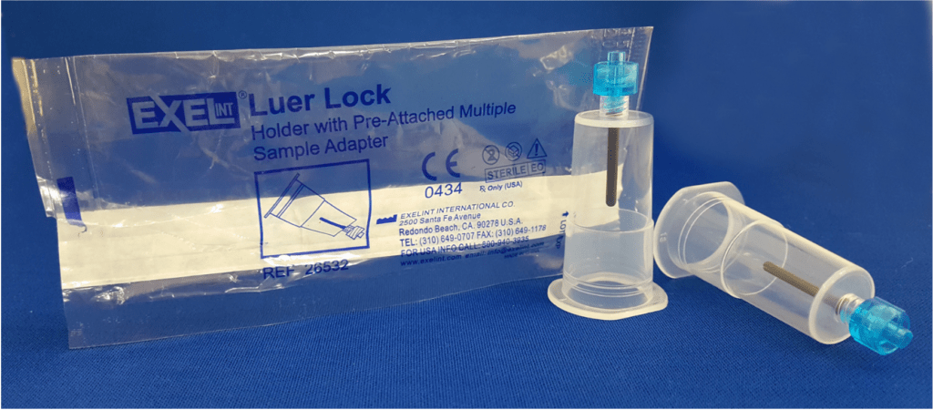 Multi-Sample Holder with Pre-Attached Luer Lock Adapter, Sterile, 50/bx