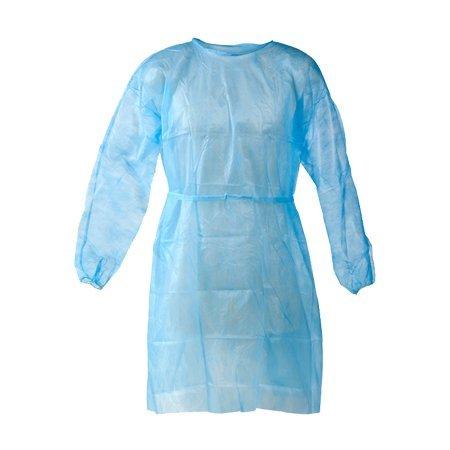 Dukal Isolation Gown, Blue, 50 per case