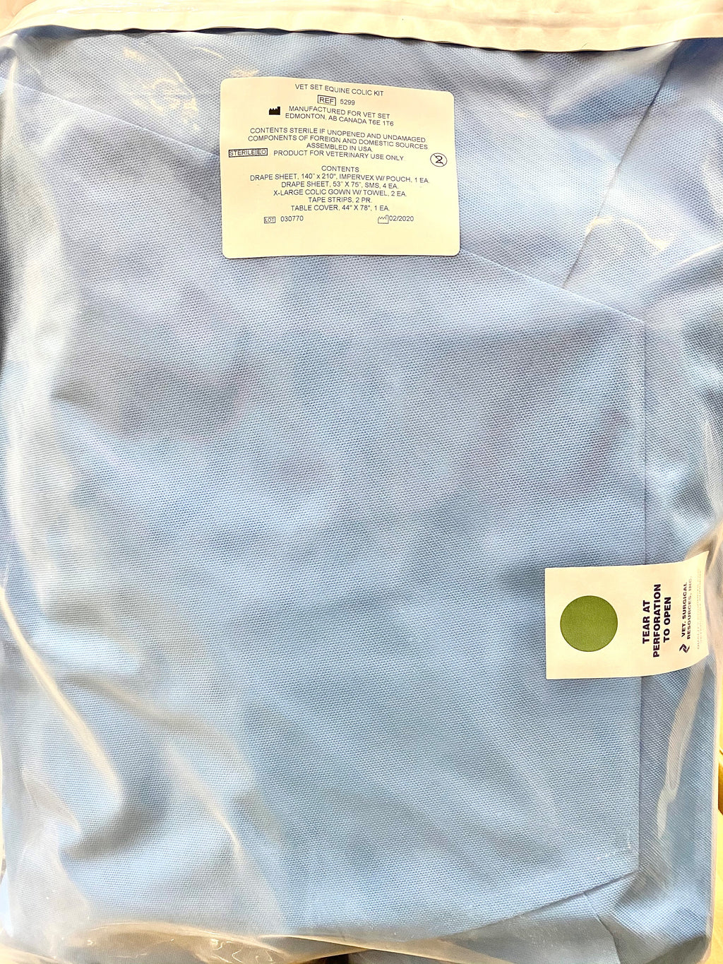 Colic Kit Instruments Equine Colic Surgical Pack