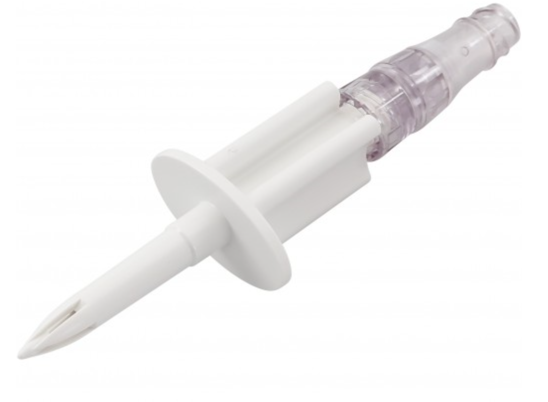 AMSafe Needle-Free Connector, I.V. Bag Spike, 0.34ml PV, DEHP-Free, Latex-Free (LF), Sterile, 50/cs