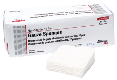 Non-Woven Gauze Sponge, Non-Sterile, 200/pkg (4536981553265)