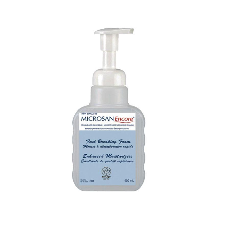 Microsan Encore ®  Foam Alcohol Rub, Hand Sanitizer, 72% alcohol, Pump top