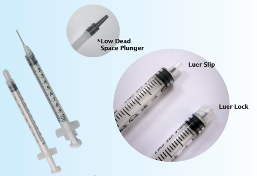 Tuberculin Syringe Only, 1cc, Low Dead Space Plunger, with Cap, 100/bx (4422881247345)